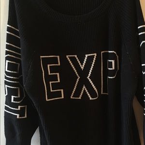 EXPRESS Block Letter Sweater.